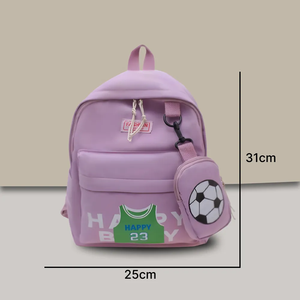 Printed Footbal Theme Mini Backpack.