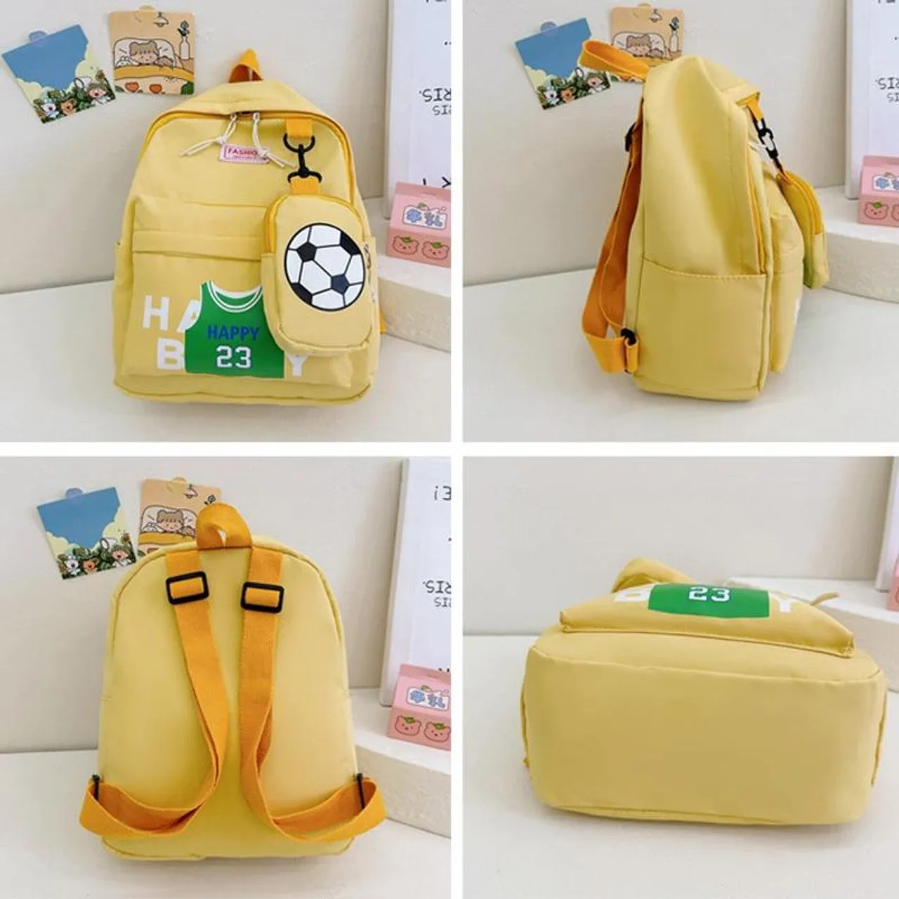 Printed Footbal Theme Mini Backpack.