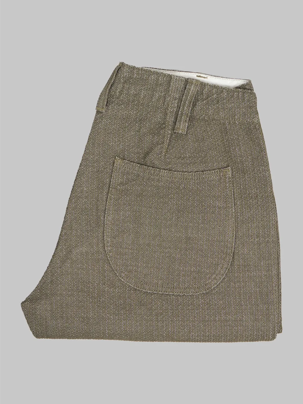 Pure Blue Japan 1171-OLV Sashiko Short Pants Olive