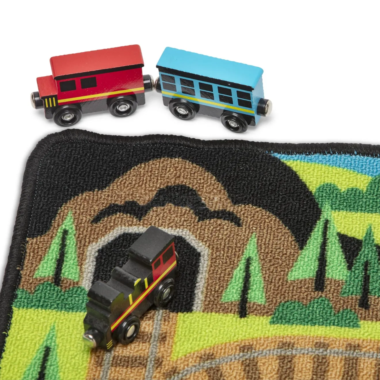 Round the Rails Train Rug