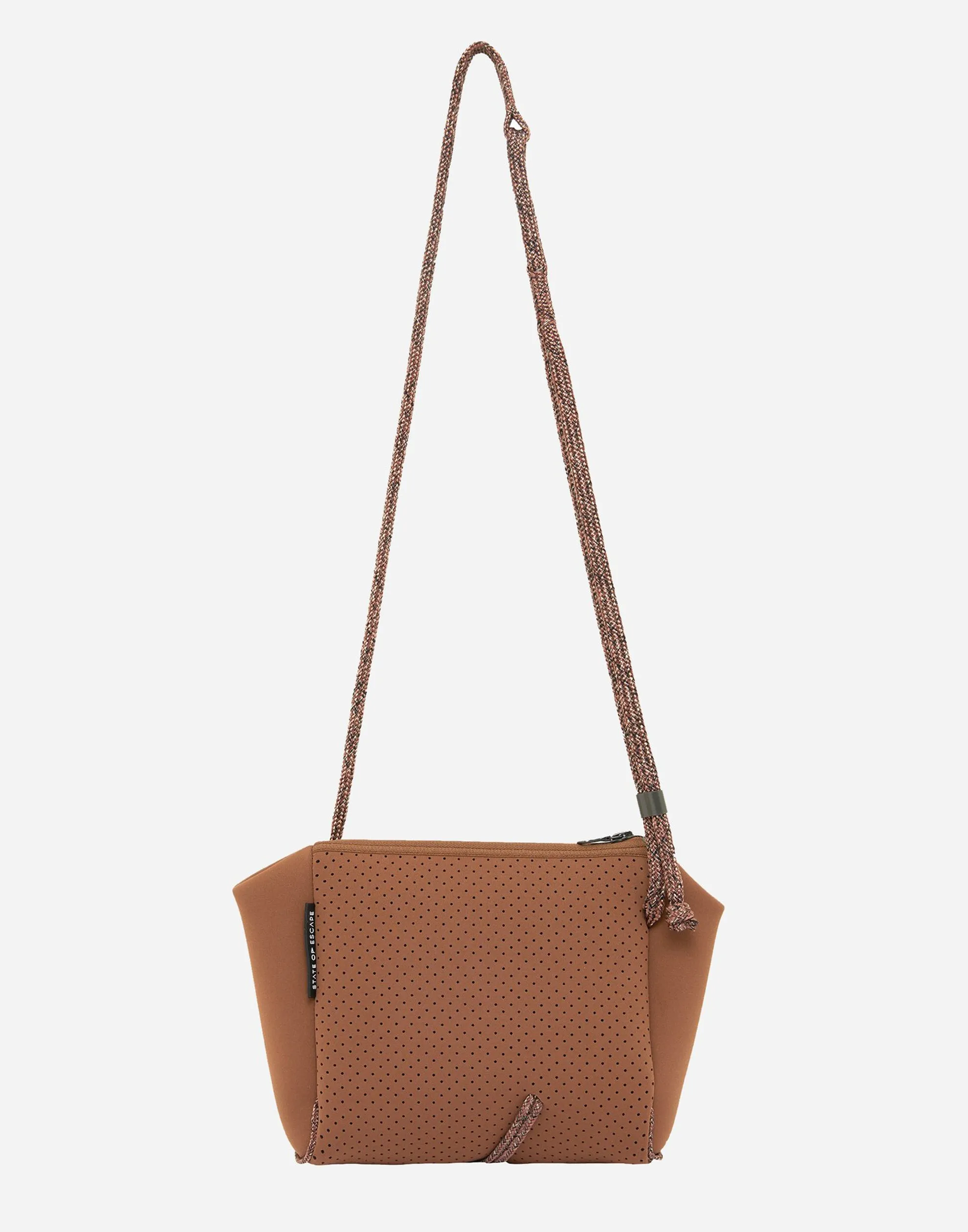 Saddle Brown Festival Mini Crossbody Bag