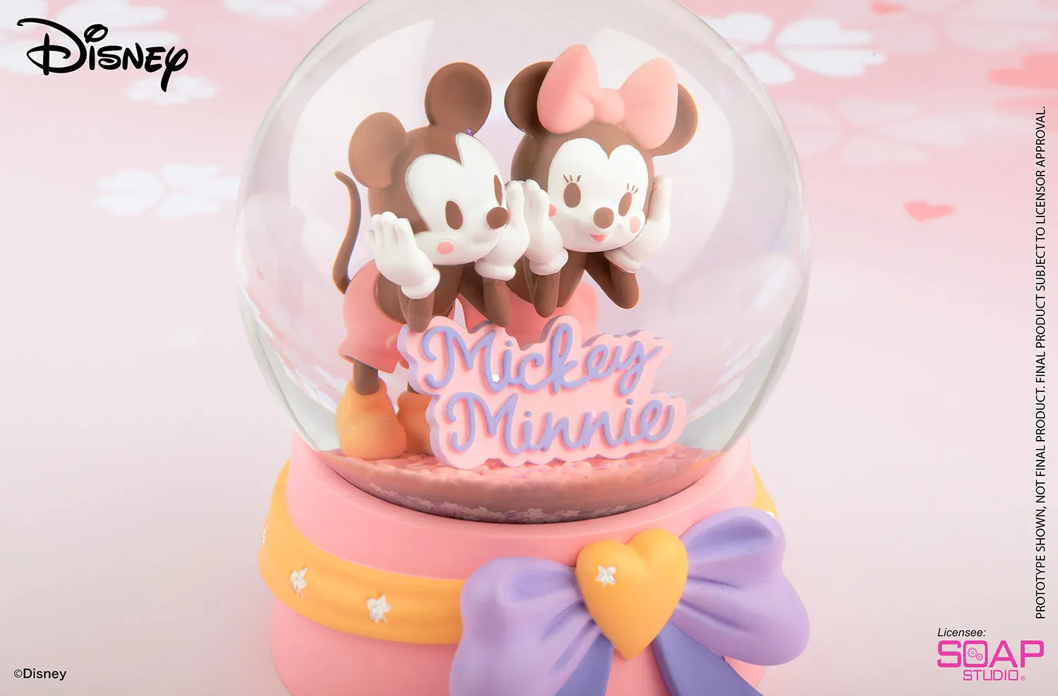 Soap Studio DY302 Disney Cherry Blossom - Mickey Minnie Snow Globe