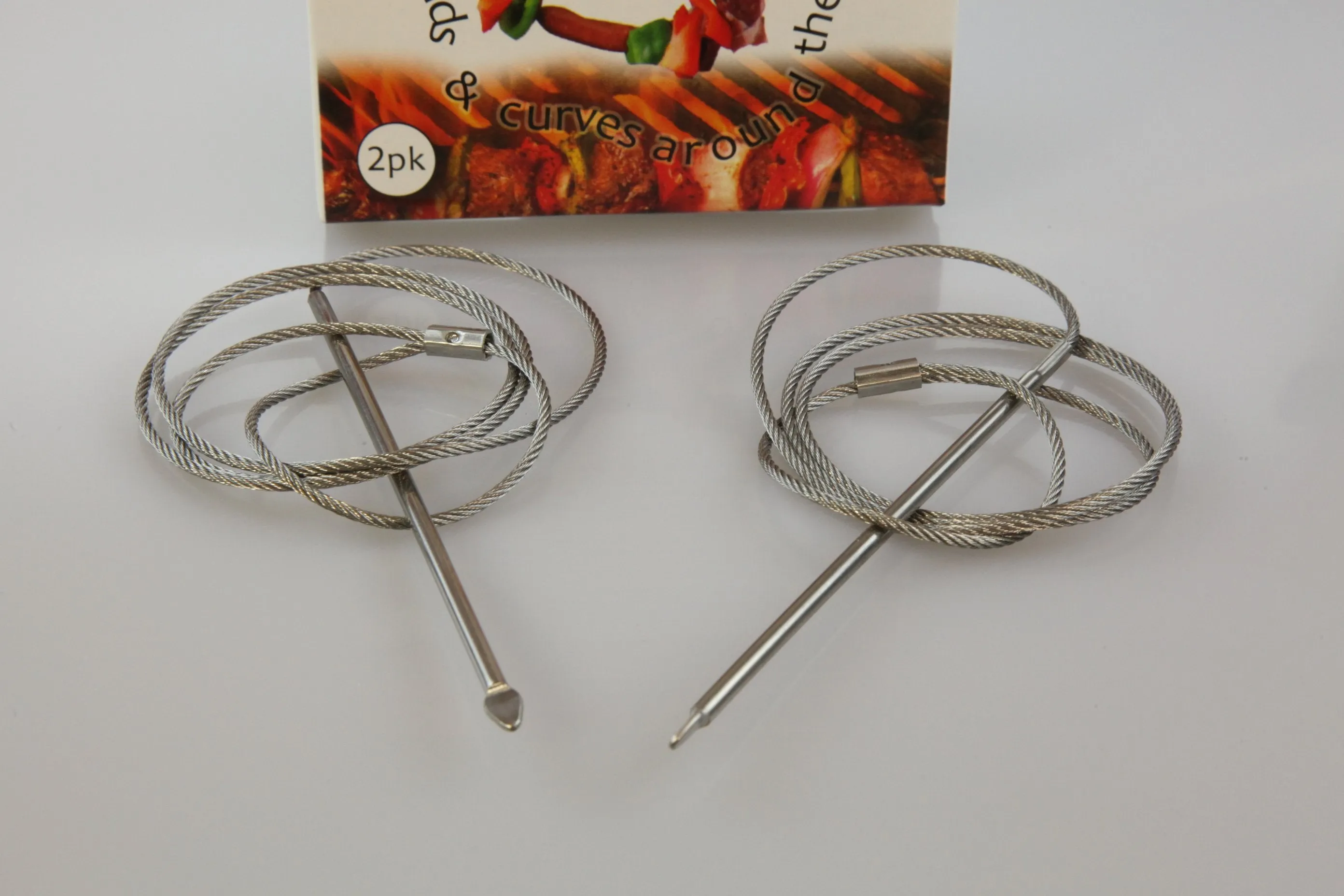 Super Skewers Stainless Steel Flexible Skewer - 2 pack