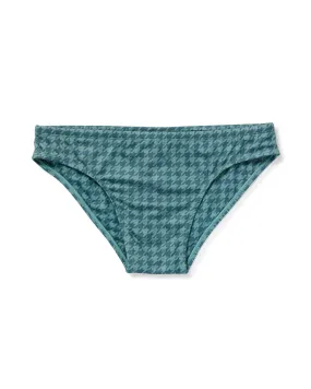 The Belize Swim Briefs - Emerald Houndstooth