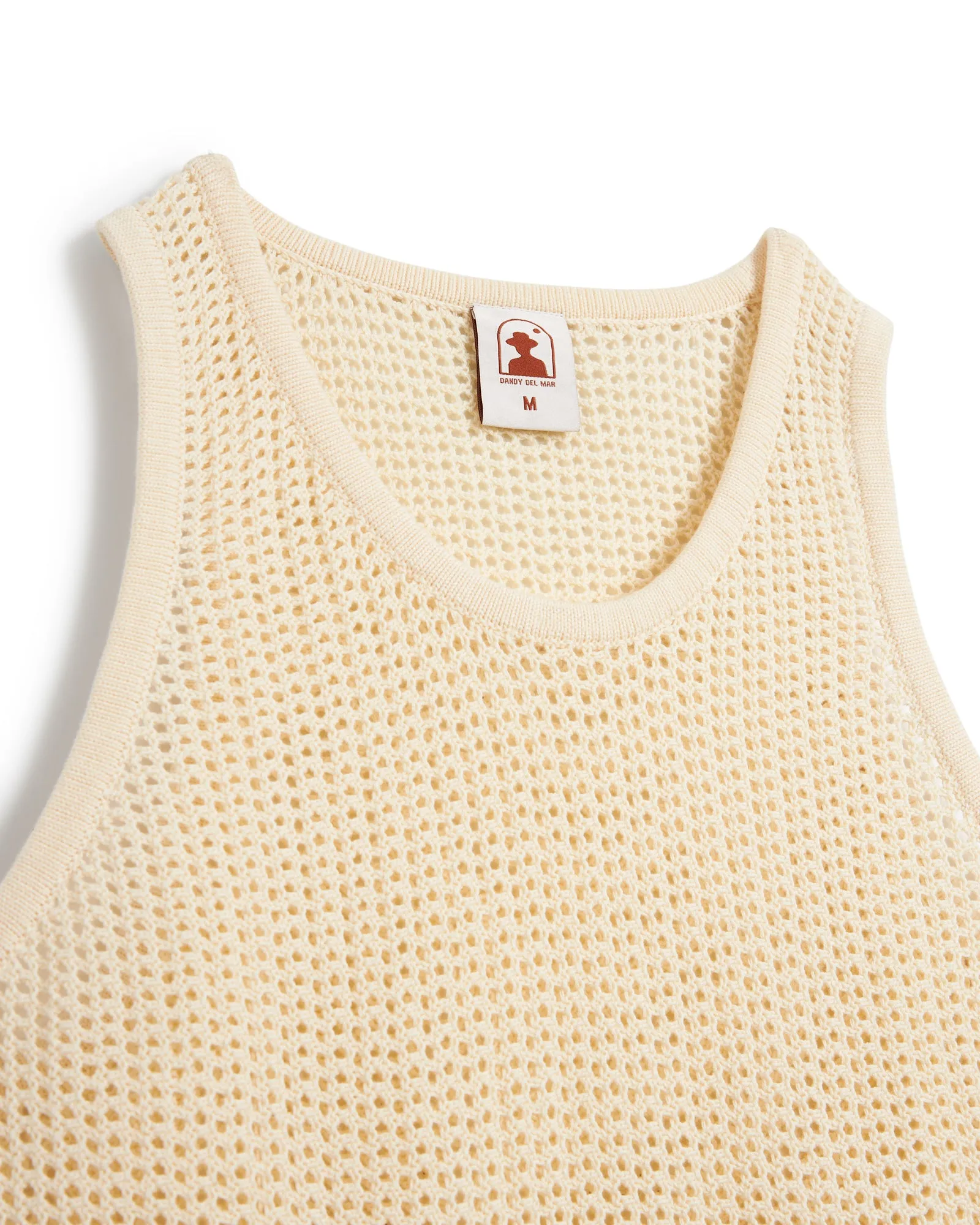 The Dominica Crochet Tank - Vintage Ivory