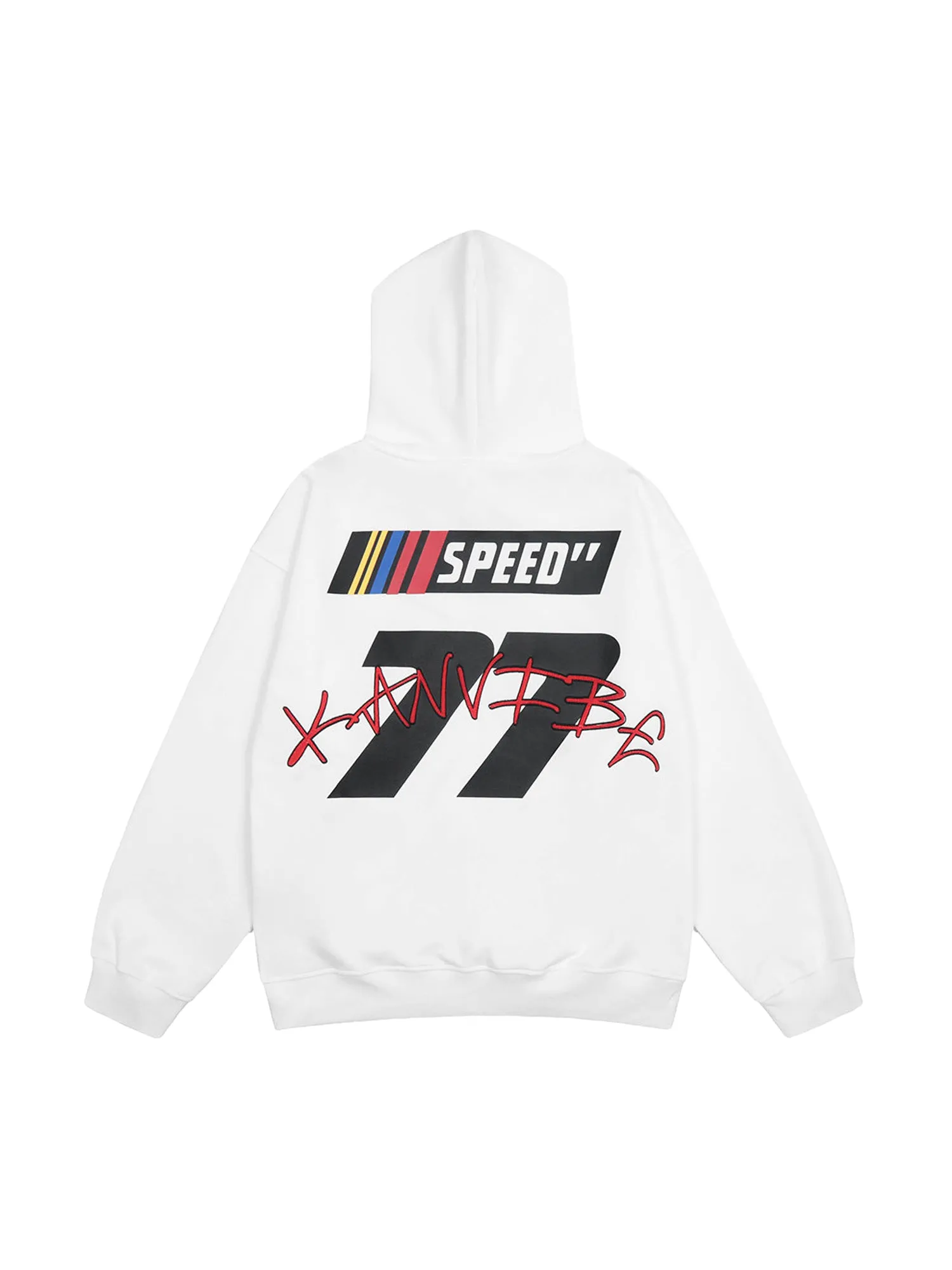 Thesupermade American High Street Fuzzy Digital Print Hoodie