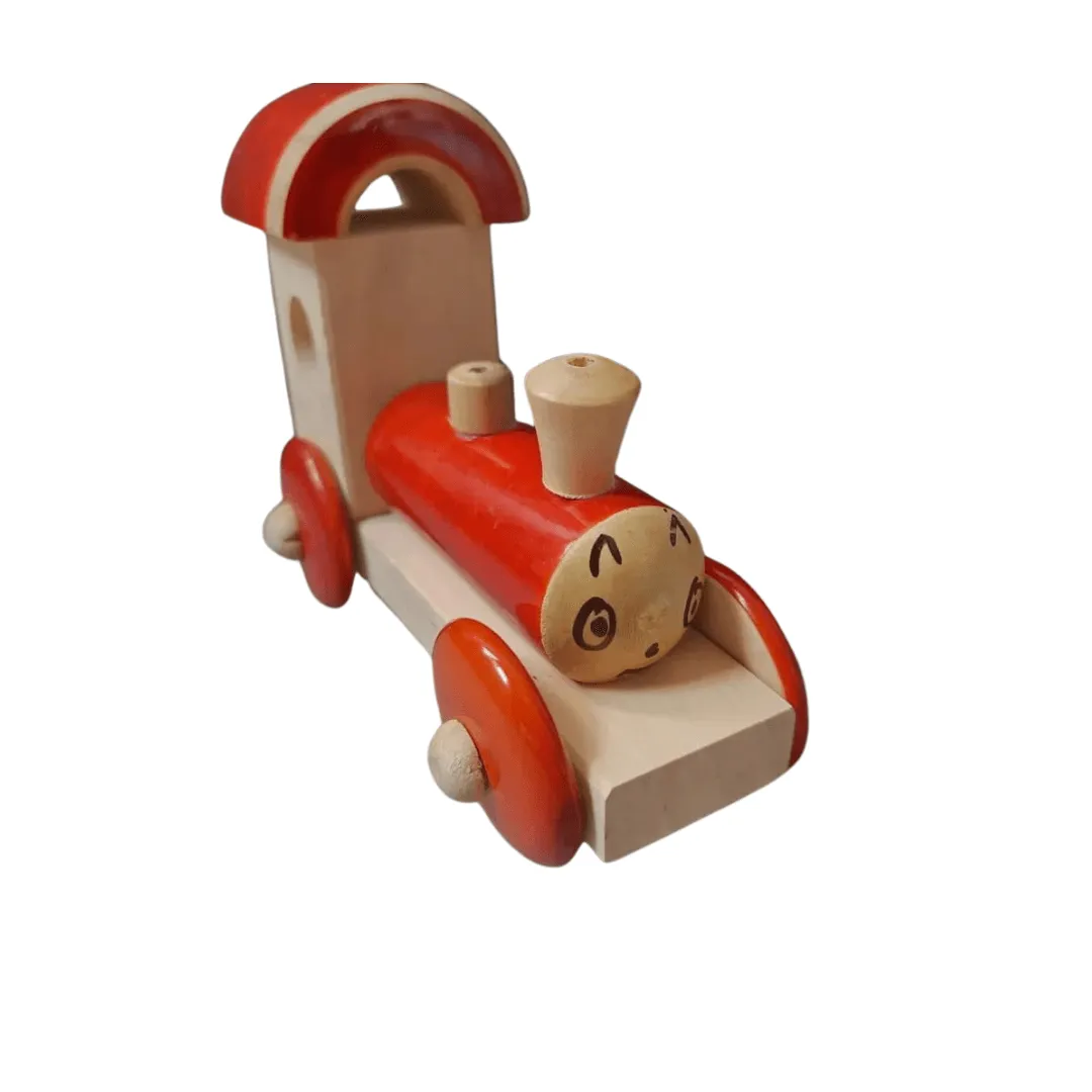 Wooden Train Engine for Kids-1(Random colour & Design will be send)