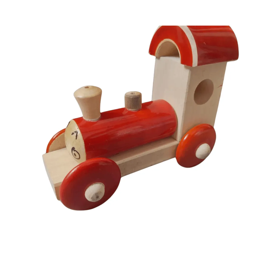 Wooden Train Engine for Kids-1(Random colour & Design will be send)