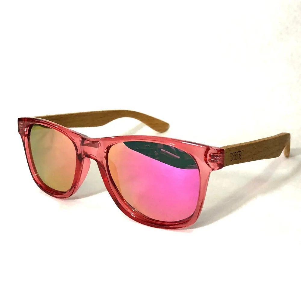 WYR Polarized Bamboo Sunglasses: Clearwater