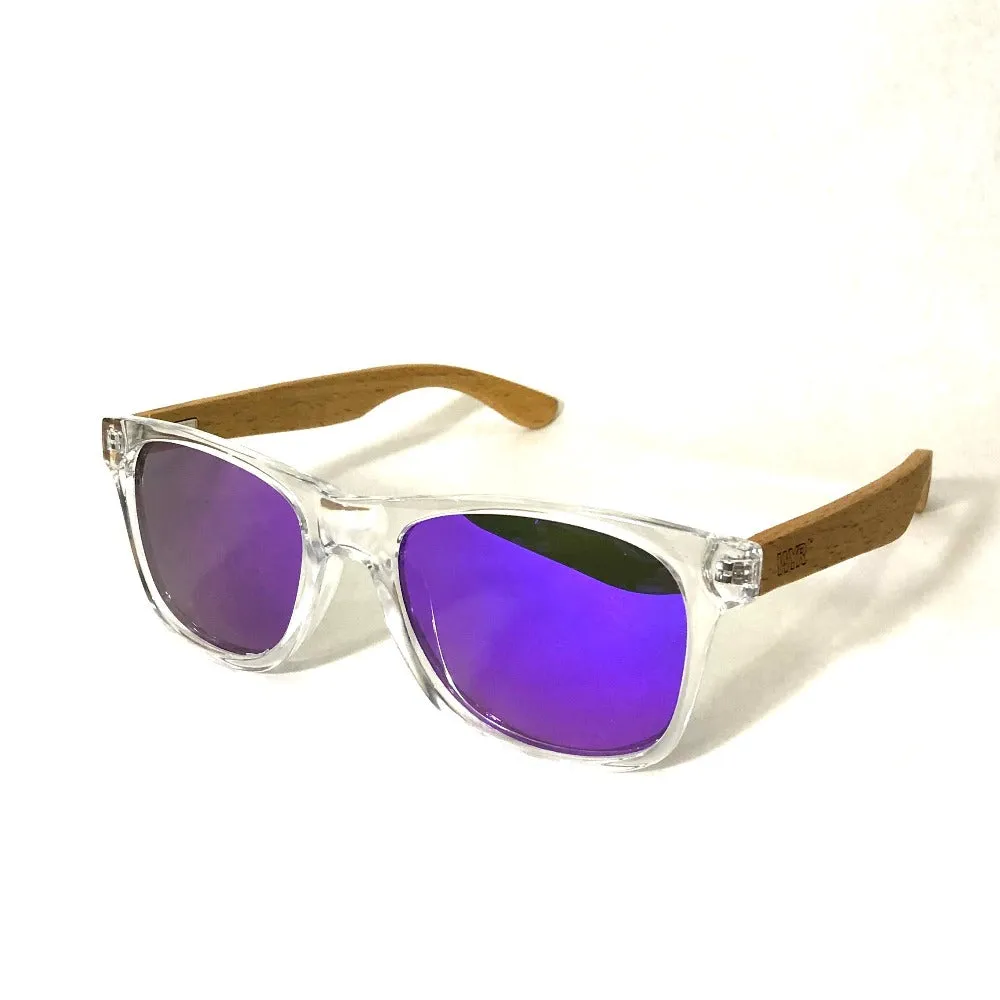 WYR Polarized Bamboo Sunglasses: Clearwater