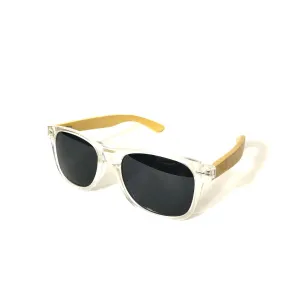 WYR Polarized Bamboo Sunglasses: Clearwater